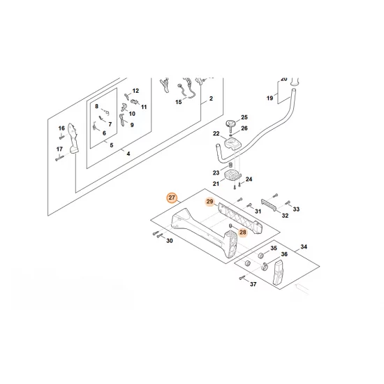STIHL  Obudowa AV (antywibracyjna) FA03 790 0902